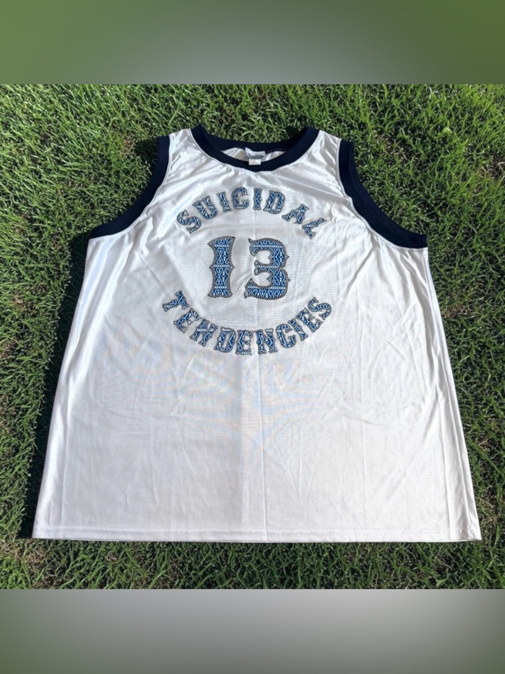 Suicidal Tendencies Mens JER03H Heritage Basketball Jersey Sz 4XL White Made USA